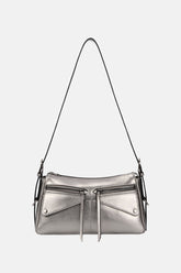 Oryany - Moto Shoulder Medium Should Bag Handbags - Pewter / One Size
